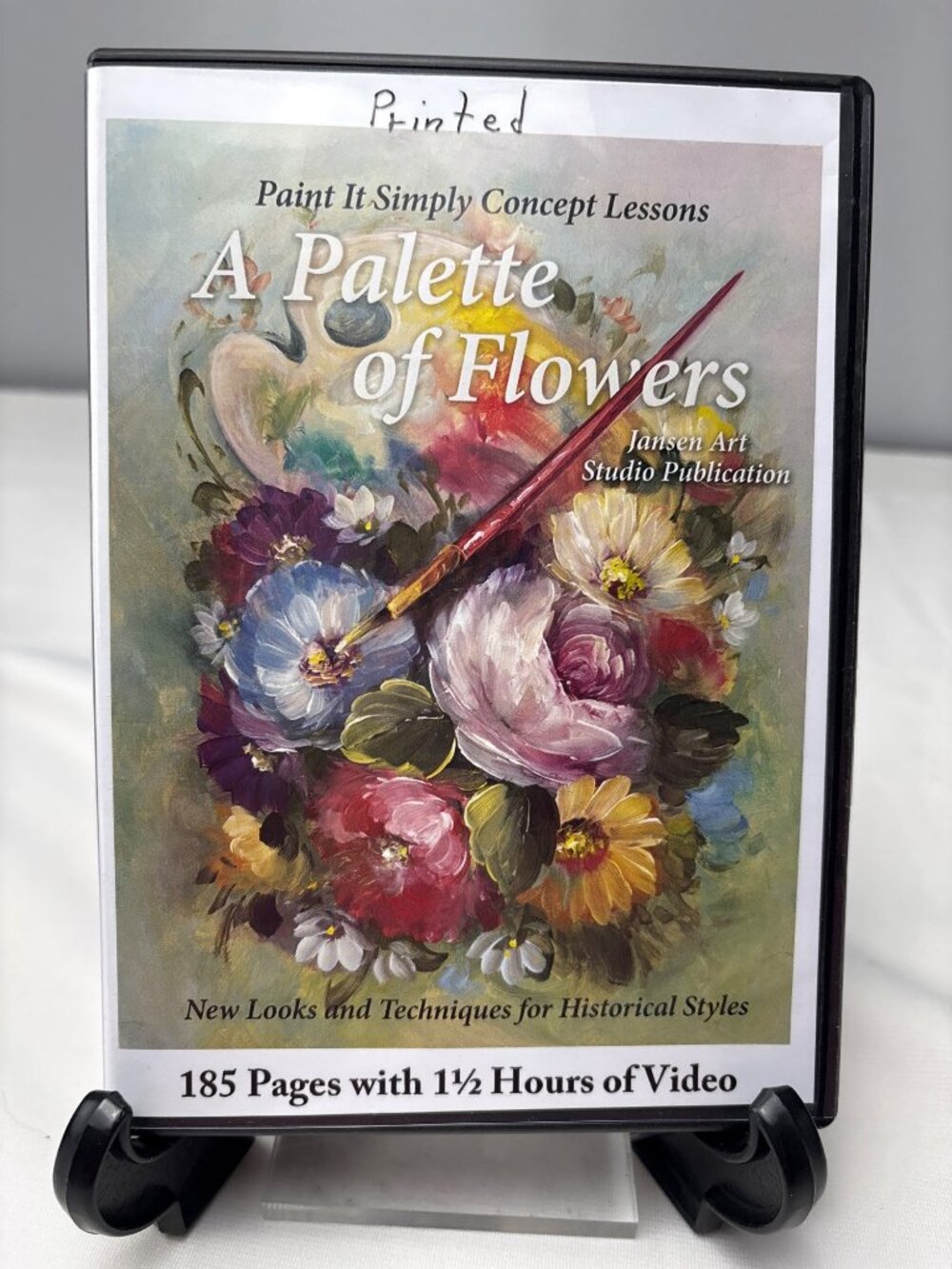 A Palette of Flowers DVD & Book Set David Jansen Video Lessons
